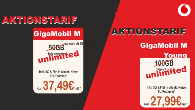 Vodafone unlimited Tarife